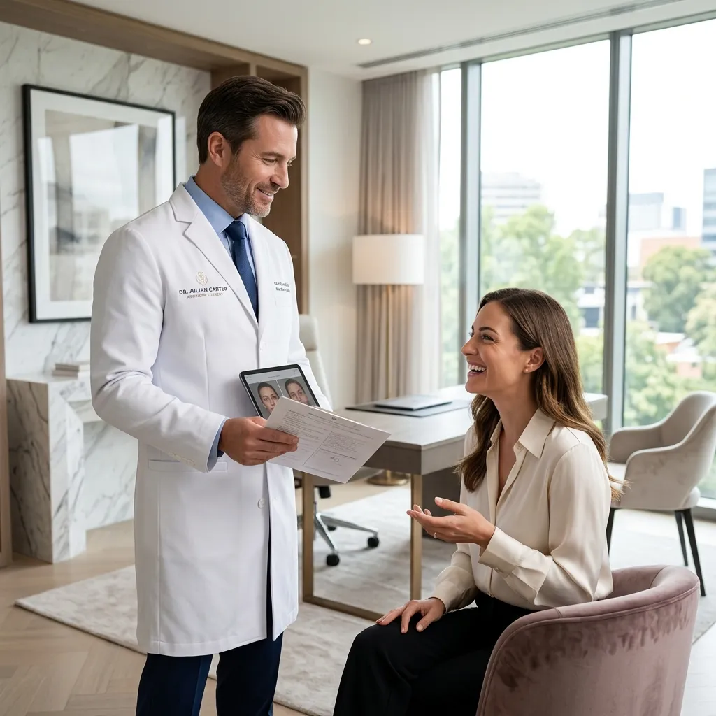 Cirujano estético en Soledad durante valoración médica experta